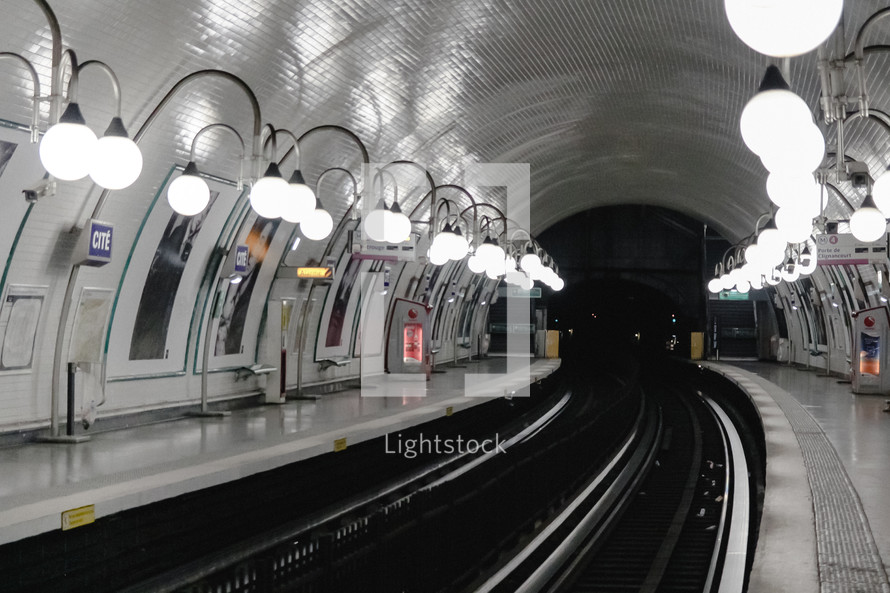 Paris Metro Station 