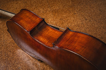 Beautiful wood cello instrument