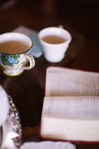 Bible and tea cup