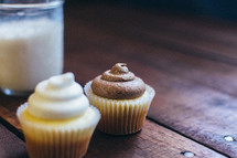 cupcakes and milk 