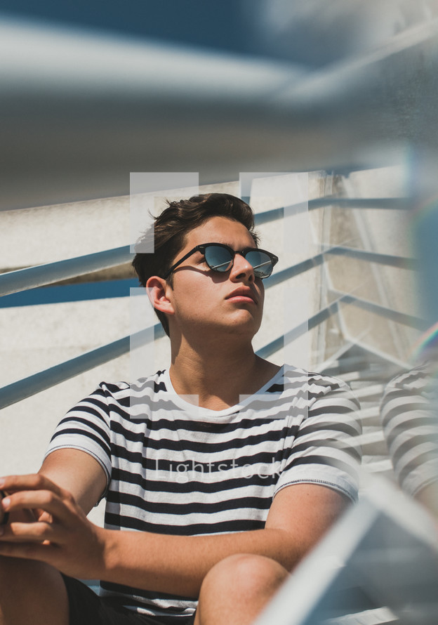 young man in sunglasses 
