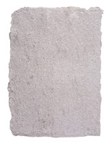 Sheet of Handmade Paper Isolated on a White Background