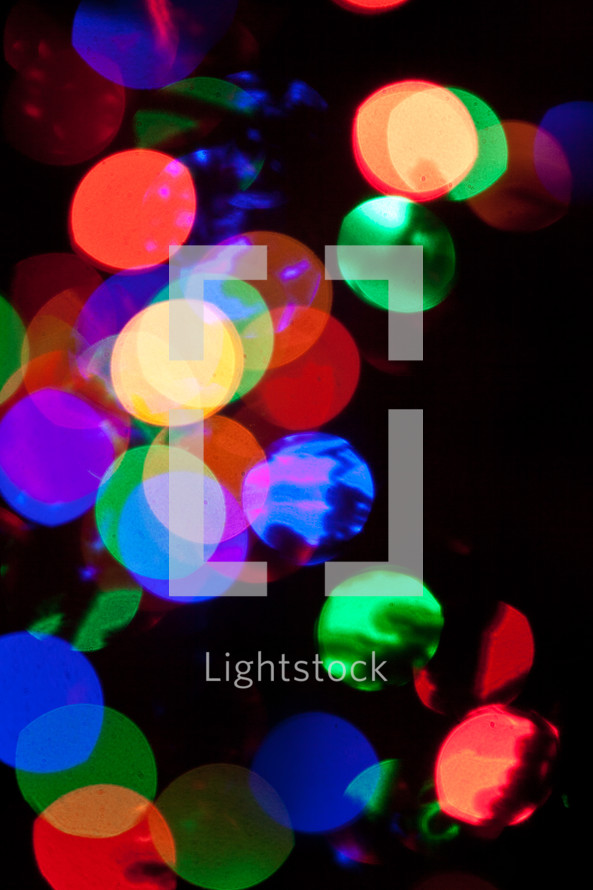colorful bokeh lights
