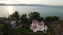 Monastery of the holy apostles - Greek Orthodox temple in on the Sea of Galilee in Israel