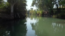 Lash Green During The Winter- The Jordan River- Yardenit Baptism Holy