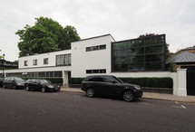LONDON, UK - CIRCA JUNE 2019: Cohen House in Old Church Street Chelsea designed in 1935 by Erich Mendelsohn and Serge Chermayeff