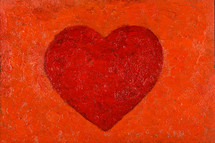 heart oil painting 