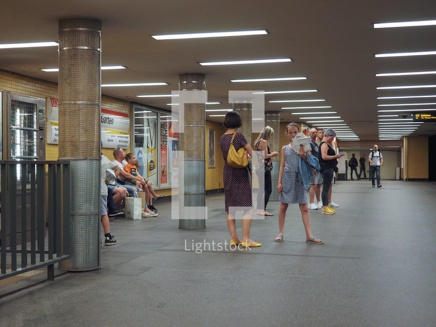 BERLIN, GERMANY - CIRCA JUNE 2019: U Zoologischer Garten subway station