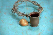 bread and wine and a crown of thorns 
