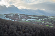 Snow on the Glen of the Downs, County Wicklow