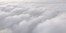 clouds viewed from above
