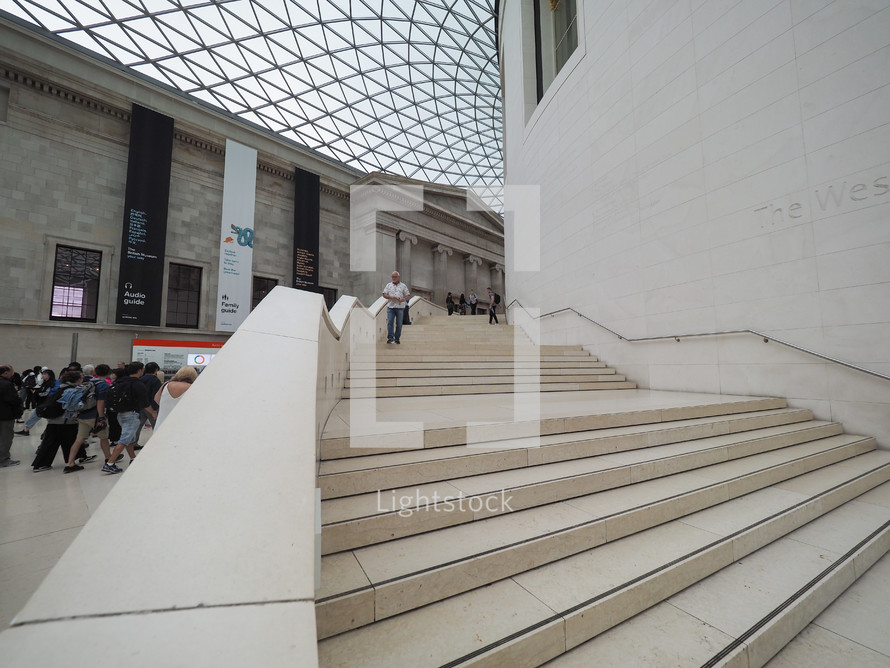LONDON, UK - CIRCA SEPTEMBER 2019: The Great Court at the British Museum designed by architect Lord Norman Foster