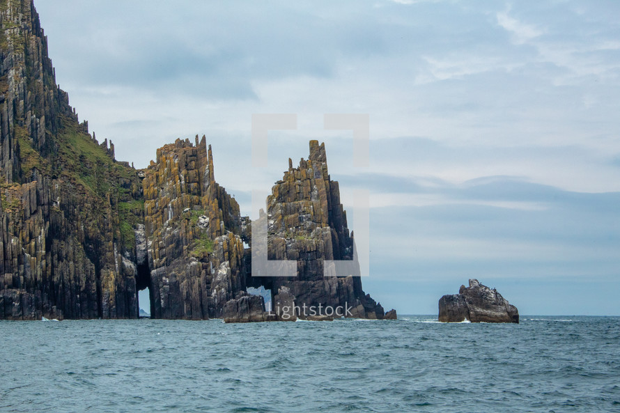 Cathedral Rock, Inish na Bró, The Blasket Islands, County Kerry, Ireland