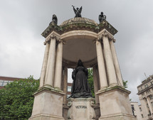 LIVERPOOL, UK - CIRCA JUNE 2016: Queen Victoria statue