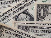 Dollar banknotes money (USD), currency of United States