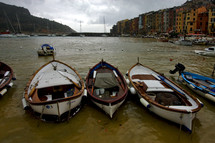 boats docked on an Italian coastline 