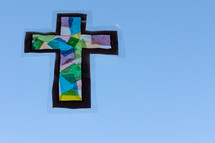 stained glass easter cross craft