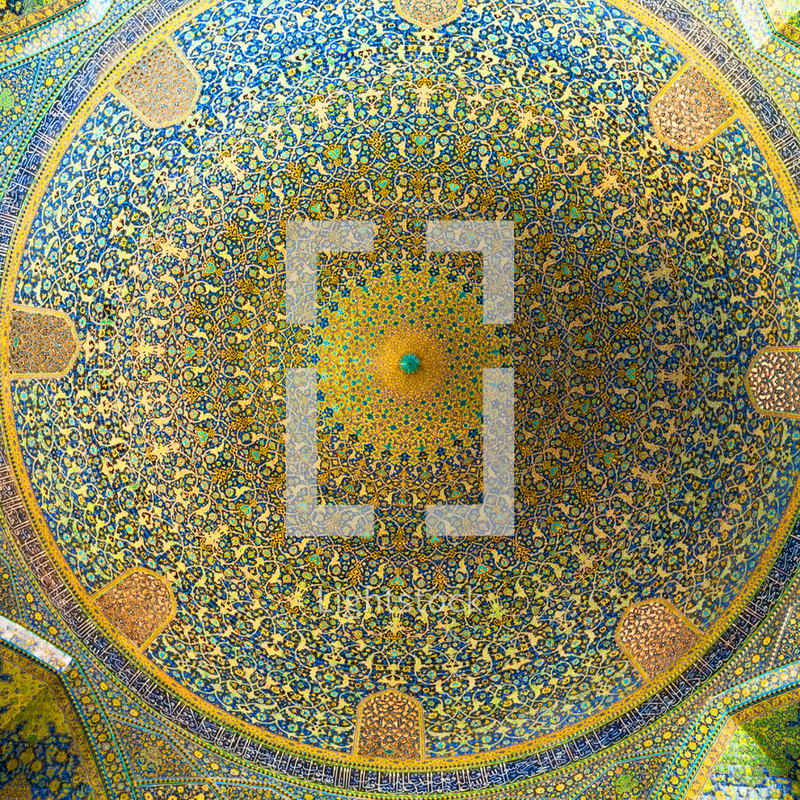 interior painting on a dome 