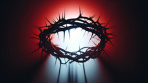 The Crown of Thorns in red and white