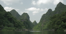 In Trang an bai in Hanoi, Vietnam seen picturesque landscape of river