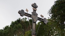 Christian cross outdoor in the nature 