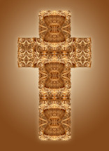 metallic cross design 