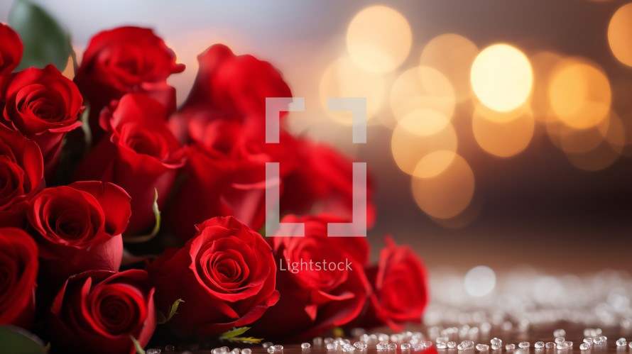 valentines day celebration with red roses 2