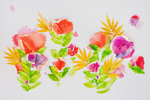watercolor flowers 