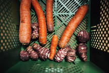 carrots in a basket 