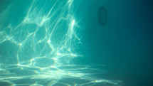 sunlight in water in a pool