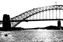 bay of sydney and the bridge
