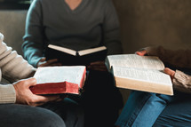 People studying the Bible together