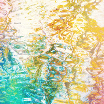 wavy water surface reflections bright bold colorful
