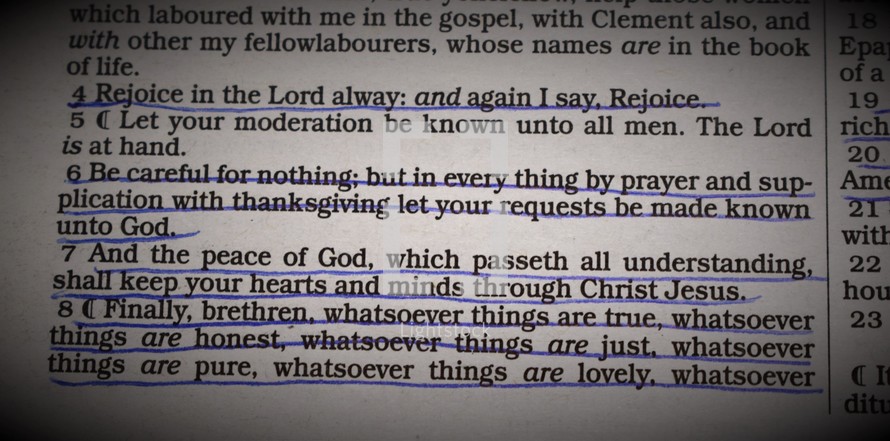 Philippians 4:4-8 