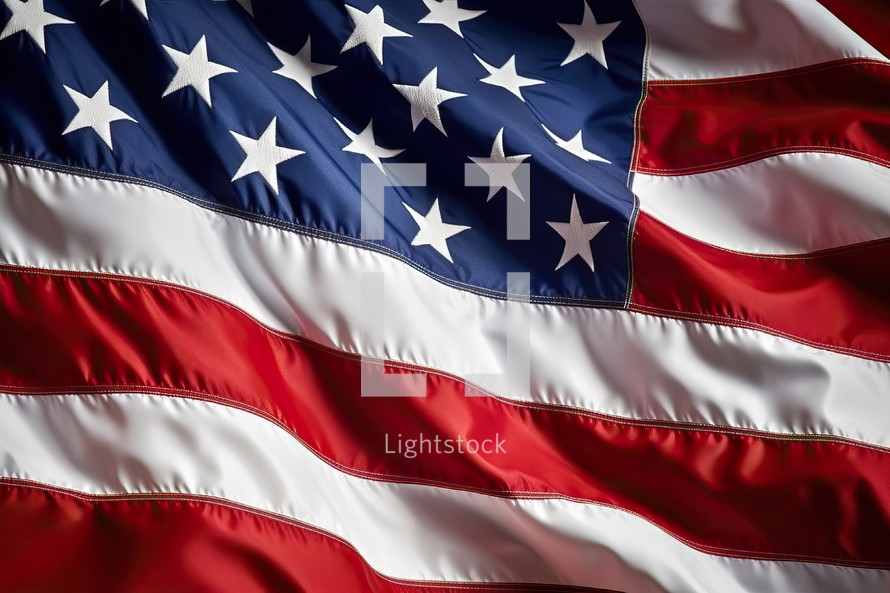 American Flag Close Up