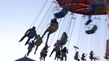 spinning amusement park ride 