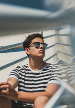 young man in sunglasses 