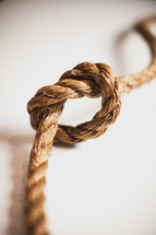 Knot in rope.