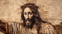 Portrait of Jesus on the cloth