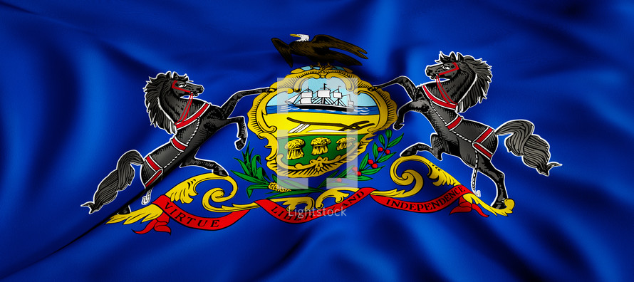 state flag of Pennsylvania 