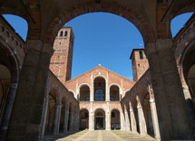 Basilica of Sant Ambrogio in Milan, Italy