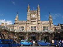 BRISTOL, UK - CIRCA SEPTEMBER 2016: Bristol Temple Meads railway station designed by Brunel in 1840s and extended in 1870s
