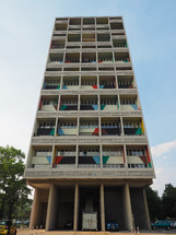 BERLIN, GERMANY - CIRCA JUNE 2019: The Corbusier Haus designed by Le Corbusier in 1957