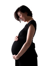 Pregnant Asian woman