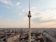 BERLIN, GERMANY - CIRCA JUNE 2016: Fernsehturm (meaning Television tower) in Alexanderplatz