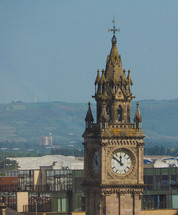 Albert Memorial Clock tower in Belfast, UK