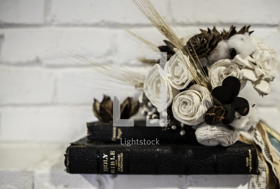 Bouquet on Bible