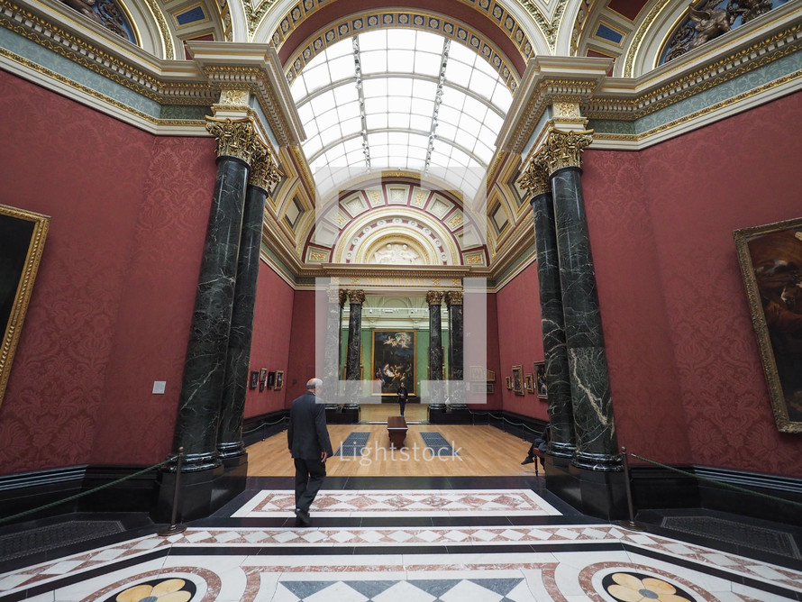 LONDON, UK - CIRCA JUNE 2017: The National Gallery in Trafalgar Square