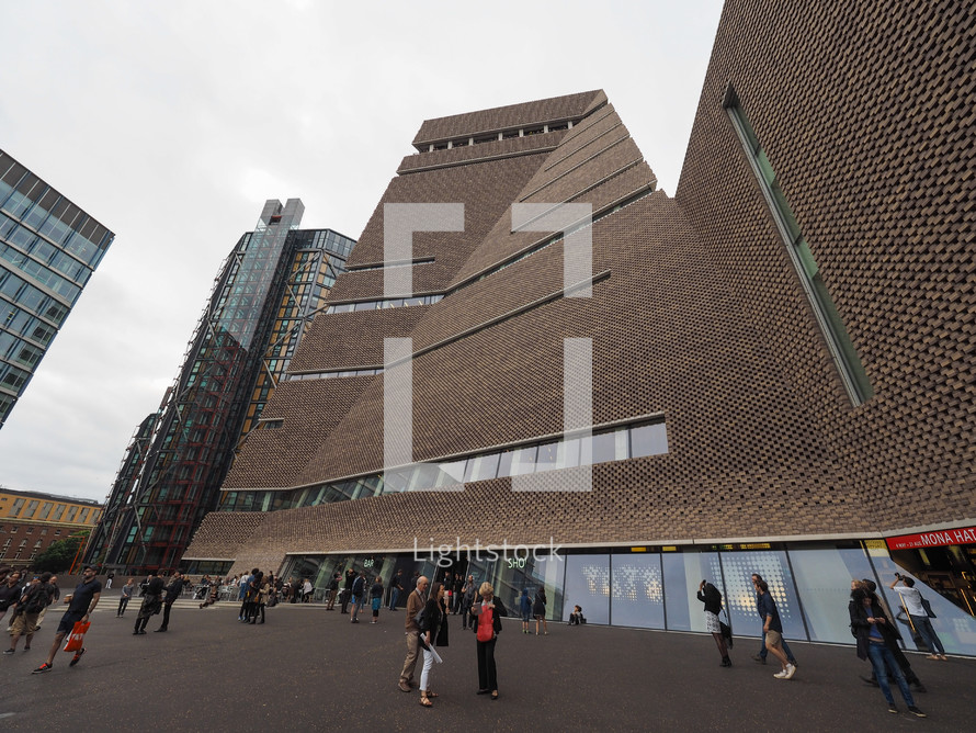 LONDON, UK - CIRCA JUNE 2016: The Switch House at Tate Modern art gallery in South Bank power station