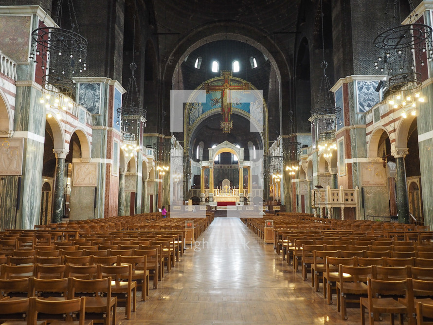 LONDON, UK - CIRCA JUNE 2017: Westminster Cathedral catholic church
